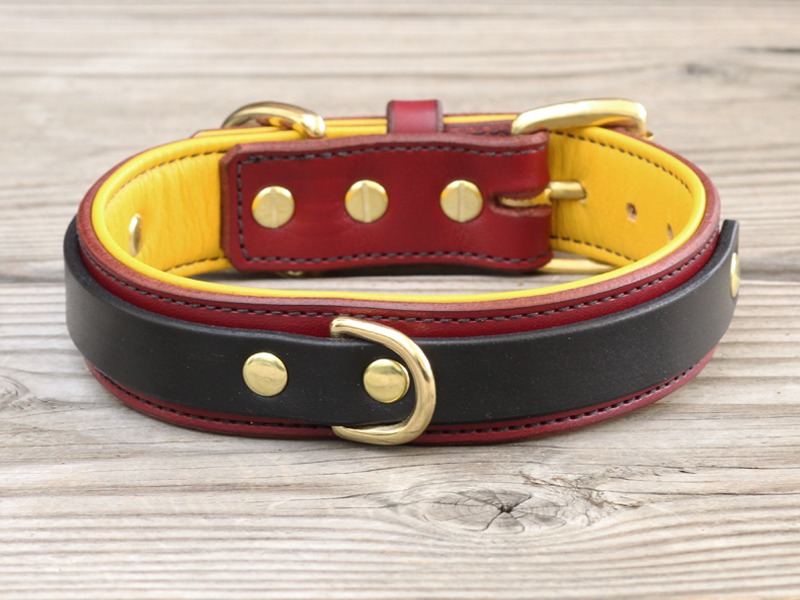 1.25 LOUIS Leather Dog Collar » CALIFORNIA COLLAR CO.